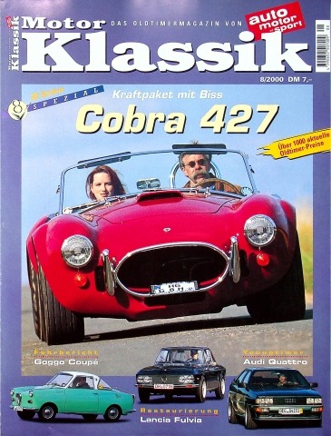 Deckblatt Motor Klassik (08/2000)